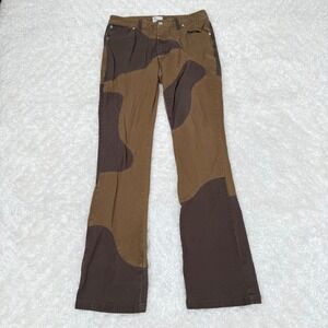 EPTM Men's M Medium 32 Brown marble Pants Emo Street Punk Baddie Retro 70s Rap